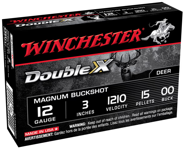 WINCHESTER (USA) DOUBLE-X MAGNUM BUCKSHOT 15 PELLETS  12 CAL.