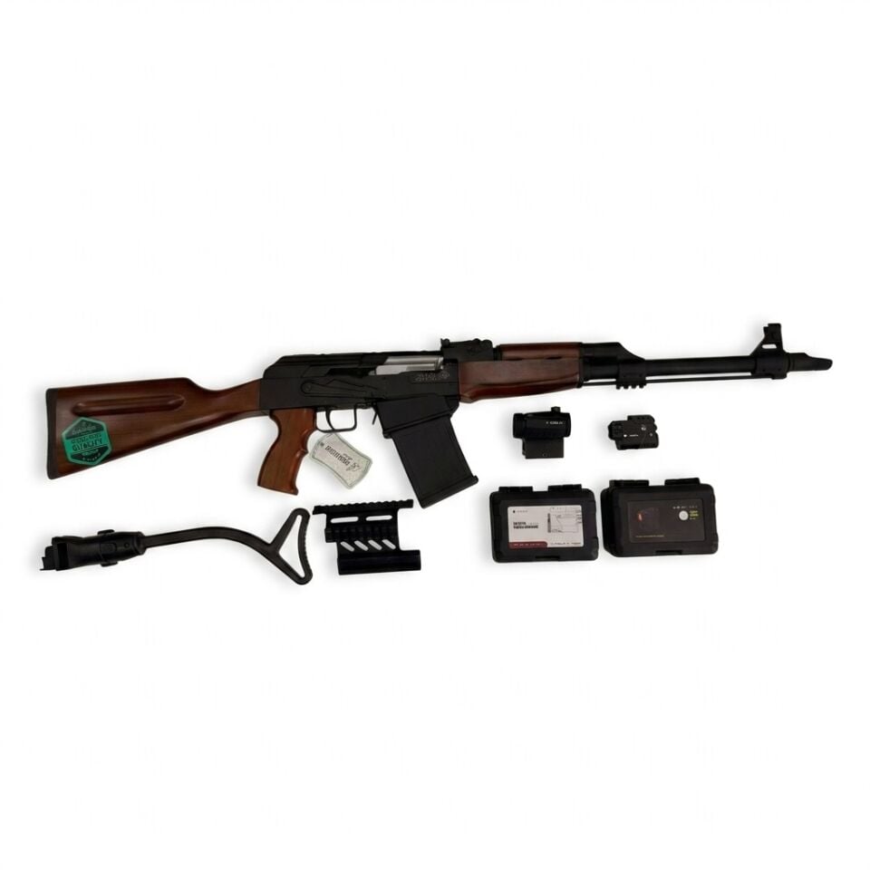 Dağlıoğlu FD 63 LUX Combo Set - av tüfeği, katlanır dipçik, dürbün aparatı, R5 red dot, TL-2S ve kutuları