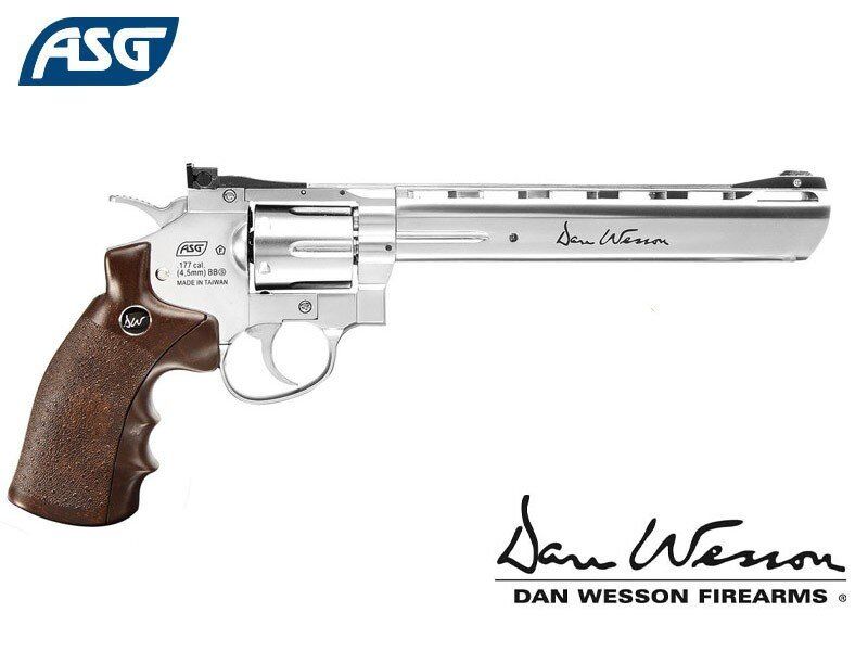 ASG Dan Wesson 8 İnç Silver Wood Havalı Tabanca