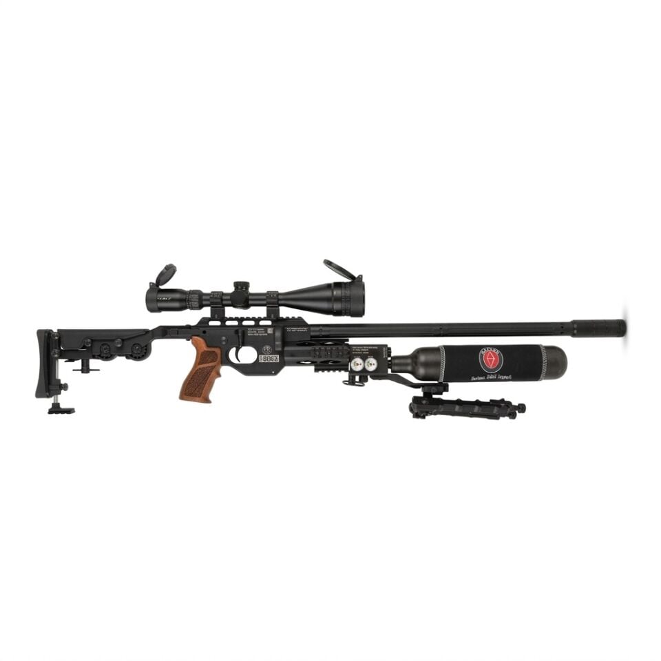 Hatsan TacBoss Combo Set - dürbün ve çatal ayak takılı yandan görünüm