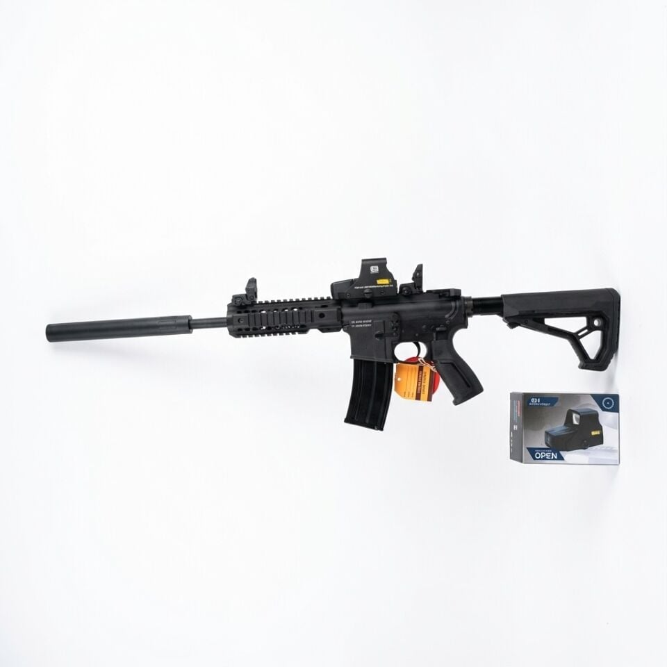 Husan Arms M71 Siyah Combo Set - diğer yandan görünüm, 551 red dot takılı