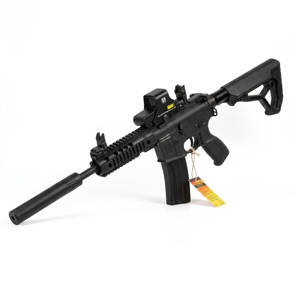 Husan Arms M71 Siyah Combo Set - 551 red dot takılı açılı görünüm