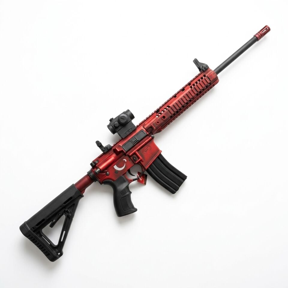 Aksa Crossfire T-14 Combo Set - R5 red dot takılı diğer açıdan görünüm