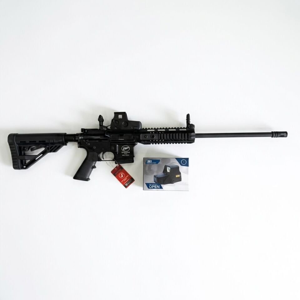 Aksa Crossfire T-14 Mini Combo Set - 551 red dot takılı yandan görünüm ve 551 kutusu