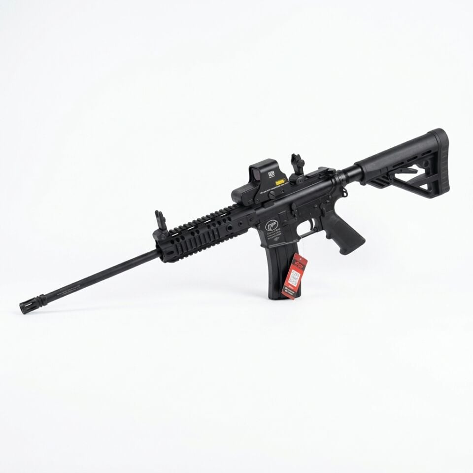 Aksa Crossfire T-14 Mini Combo Set - 551 red dot takılı açılı görünüm, namlu önde