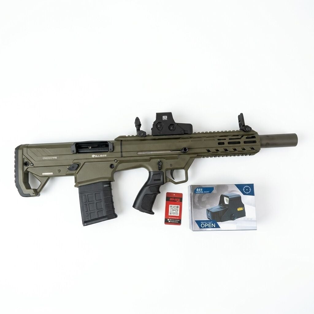 Aksa Crossfire Pullman Combo Set - 551 red dot takılı yandan görünüm ve 551 kutusu