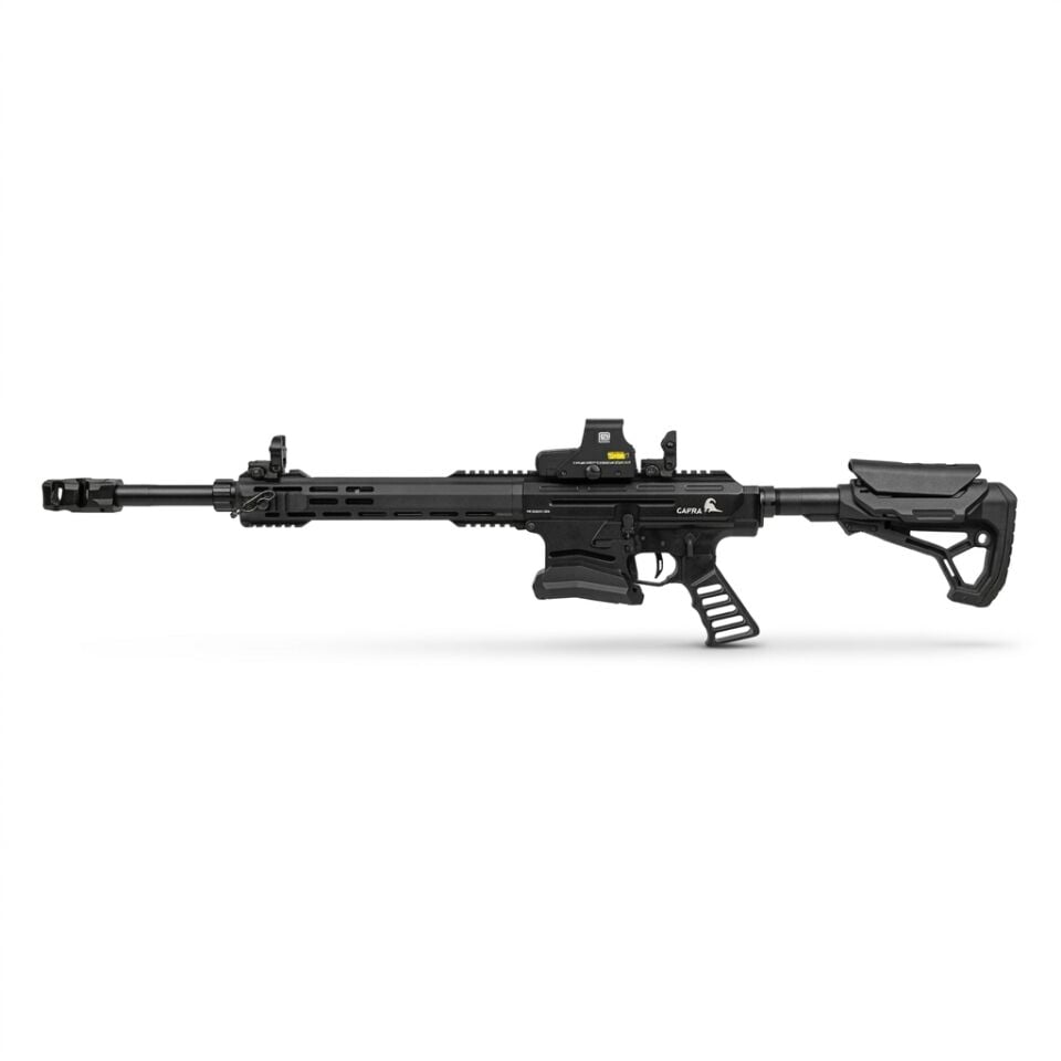 Capra Arms KA-12 Pro Combo Set - beyaz zeminde 551 red dot takılı yandan görünüm