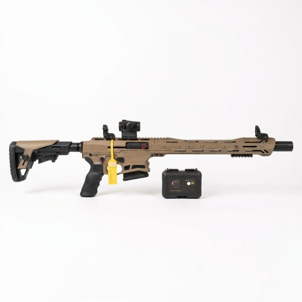 Typhoon F12 F.D.E. Combo Set - diğer yandan görünüm, R5 red dot takılı ve R5 kutusu