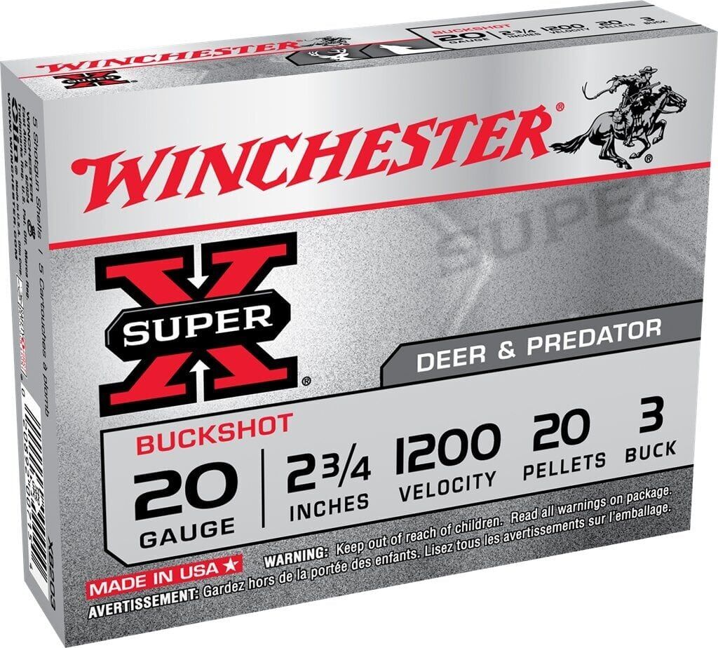 Winchester (USA) Buckshot 20 Pellets 20 Cal.