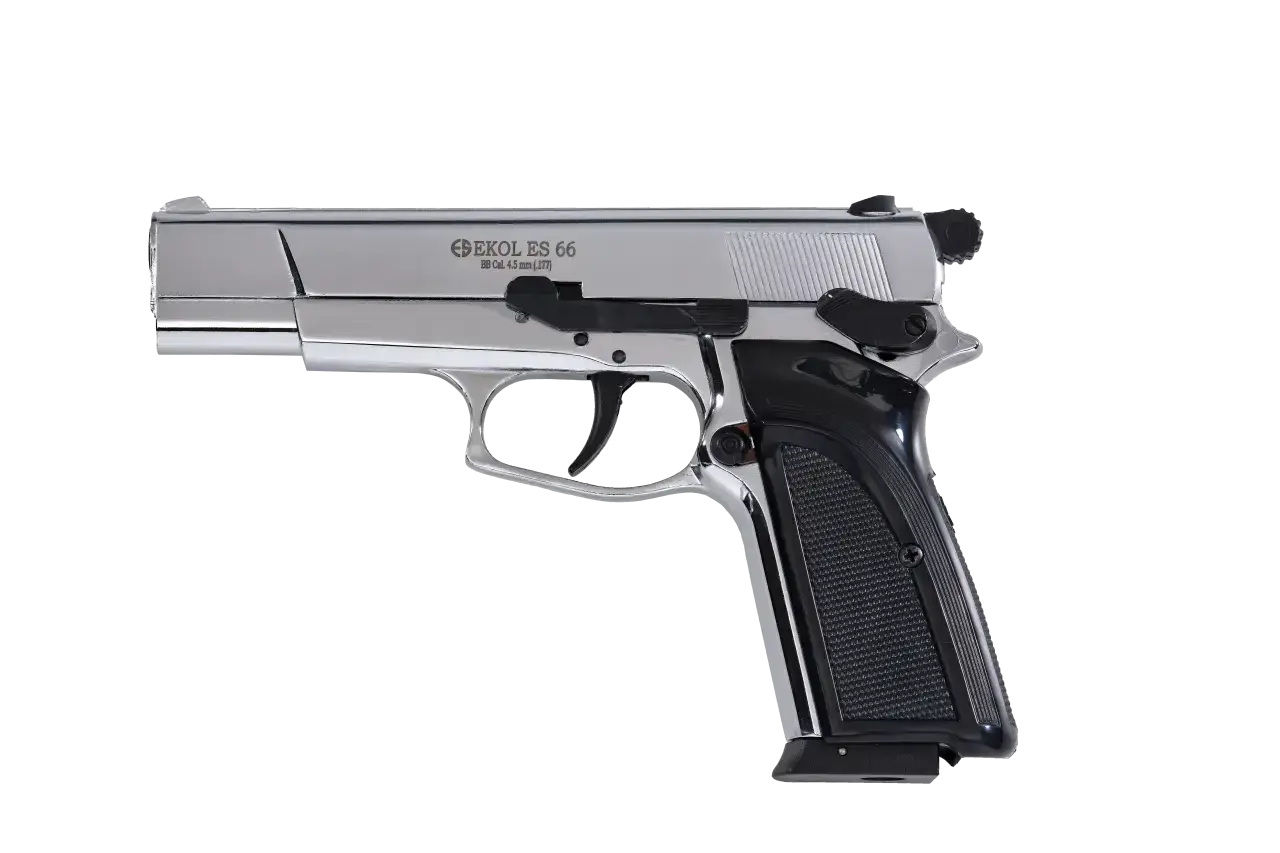 EKOL ES 66 Havalı Tabanca 4.5 mm - Beyaz Altın İşlemeli - 2025