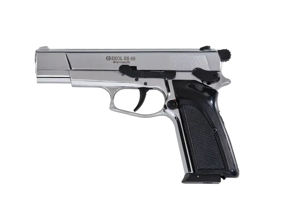 EKOL ES 66 Havalı Tabanca 4.5 mm - Beyaz Altın İşlemeli - 2025