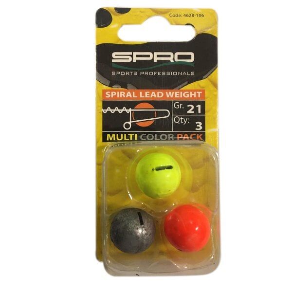 T.D. SPRO Spiral Weight Sasi Kurşunu 21GR Assorti1/3