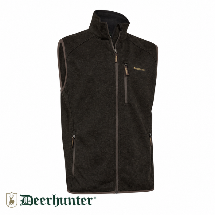 DEERHUNTER Moor Knitted Kahverengi Yelek XL