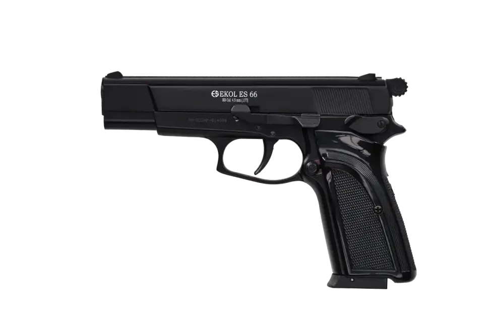 EKOL ES 66 Havalı Tabanca 4.5 mm - Parlak Siyah İşlemeli