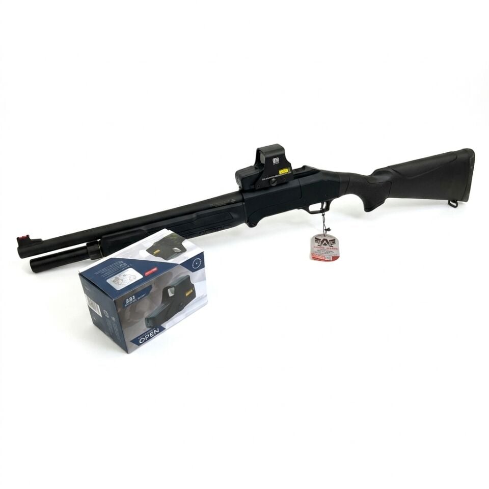 Axor Arms FS-F Combo Set - diğer yandan açılı görünüm, 551 red dot takılı ve 551 kutusu