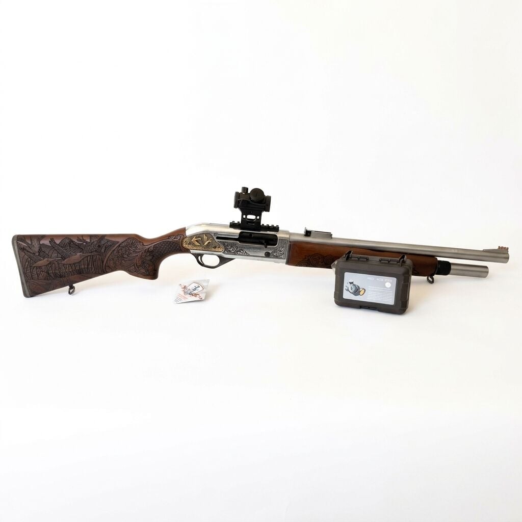 Maestro Arms X6 Combo Set - 102T red dot takılı yandan görünüm ve 102T kutusu