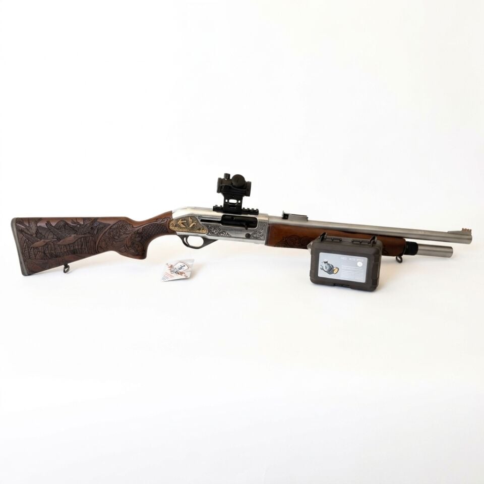 Maestro Arms X6 Combo Set - 102T red dot takılı yandan görünüm ve 102T kutusu