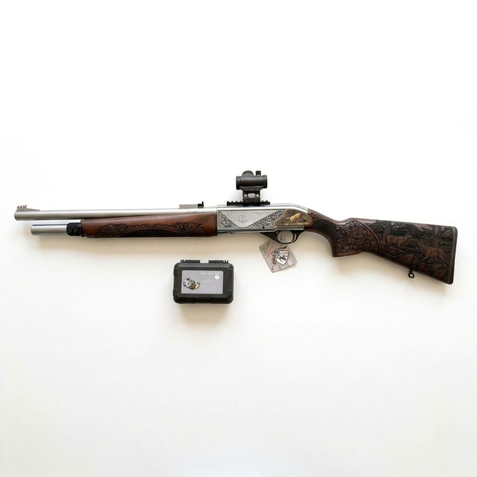 Maestro Arms X6 Combo Set - diğer yandan görünüm, 102T red dot takılı ve 102T kutusu