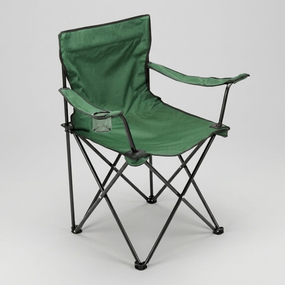 DFT Rejisör Kamp Sandalyesi - Kollu Katlanır Yeşil