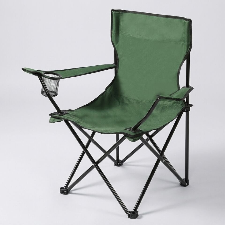 DFT Rejisör Kamp Sandalyesi - Kollu Katlanır Yeşil