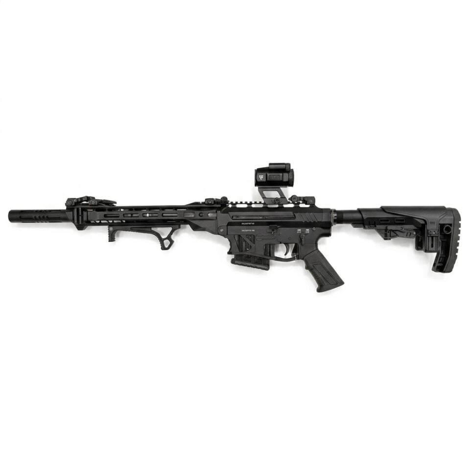 Derya MK-20 ES-201S Combo Set - diğer yandan tam görünüm, AR3x32 nişangah ve handstop takılı