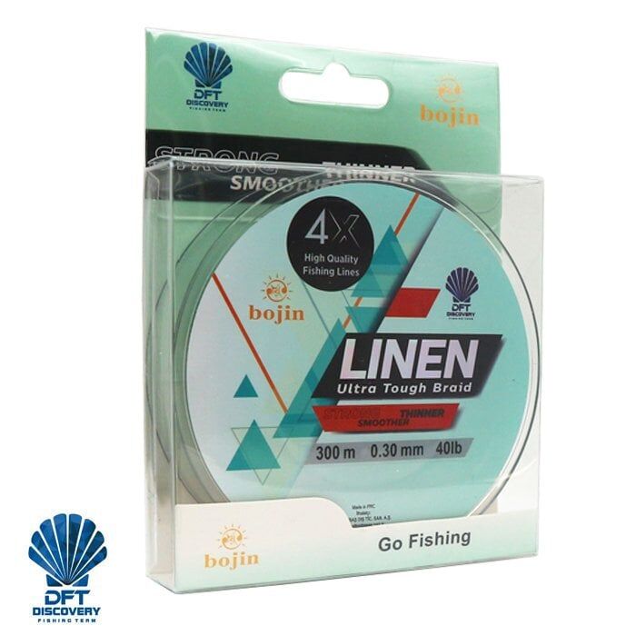 DFT Bojin 4X Linen İp Misina 0.30 mm 300 m Yeşil