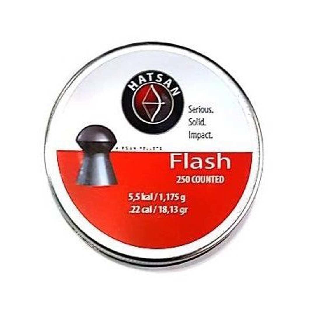 Hatsan Flash 5,5 mm Havalı Saçma - kutu kapağı; 250 adet, 5,5 mm, 1,175 g / 18,13 grain baskısı