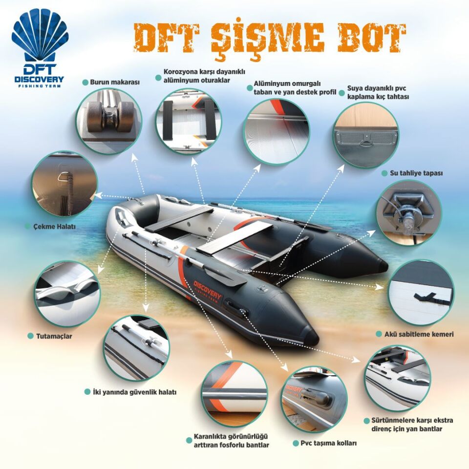 DFT DISCOVERY Şişme Bot MX330AL 330cm  Seri