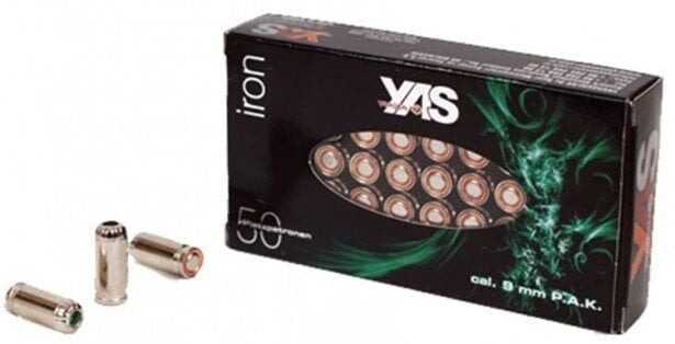 YAS Iron Silver 9mm Kurusıkı Ses Mermisi (50 Adet) | Prizma Av