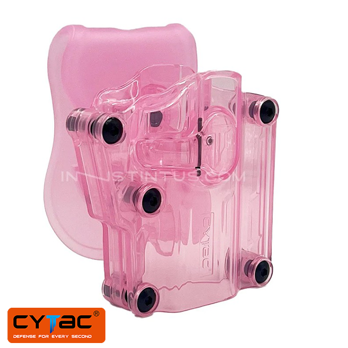 CYTAC Pembe Şeffaf Mega-Fit Paletli Tabanca Kılıfı