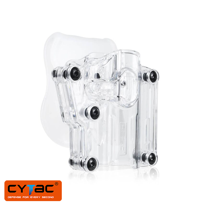 CYTAC Şeffaf Mega-Fit Kemer Klipsli Tabanca Kılıf