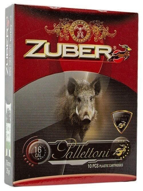 ZUBER PALLETTONI 11/0 9 PELLETS BUCKSHOT  16 CAL.