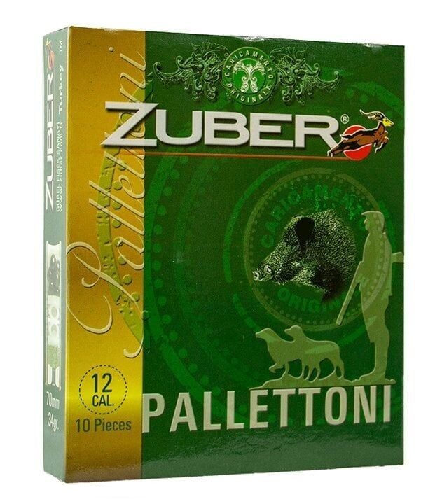 ZUBER PALLETTONI 11/0 9 PELLETS BUCKSHOT  12 CAL.