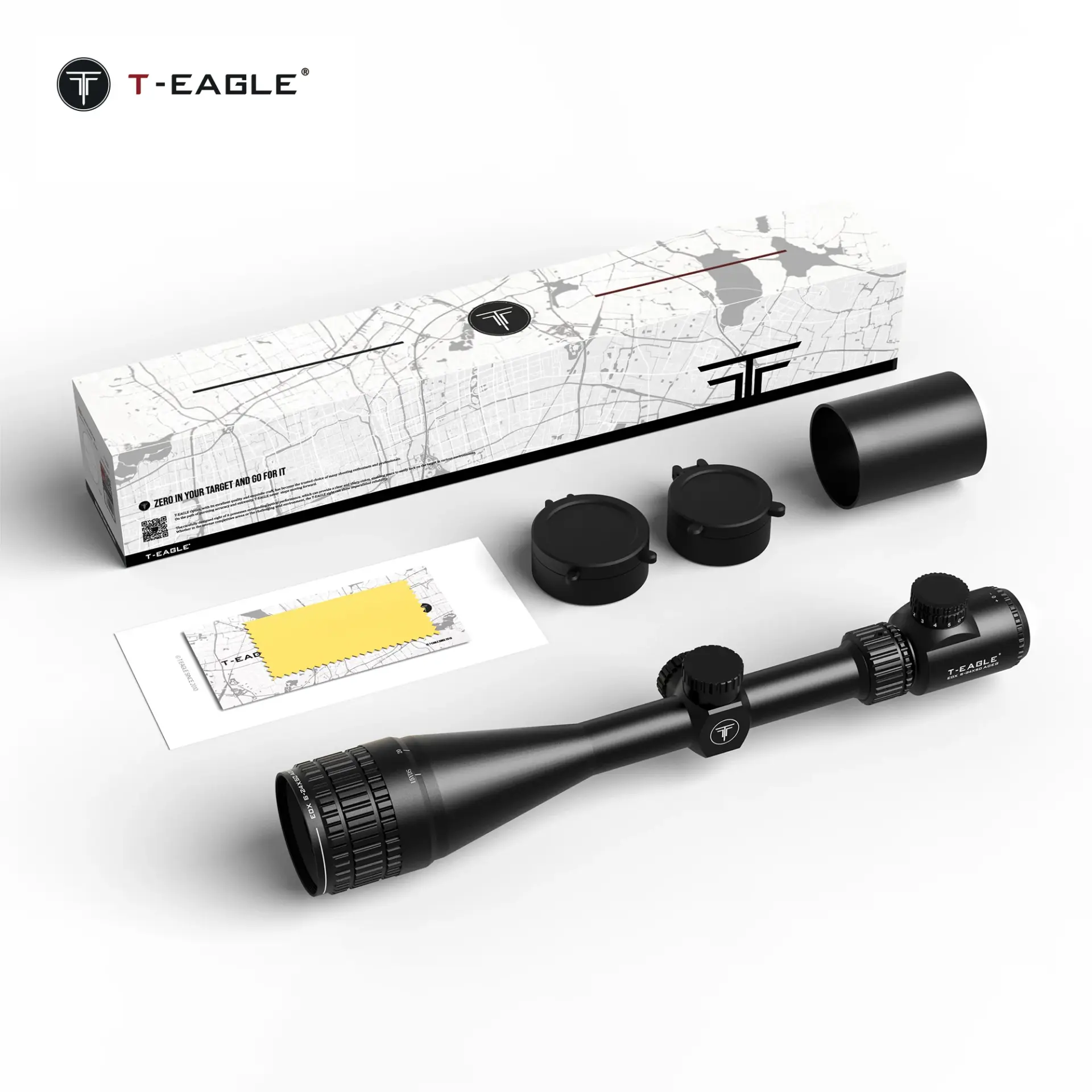 T-Eagle EOX 6-24x50 AOEG Işıklı Tüfek Dürbünü