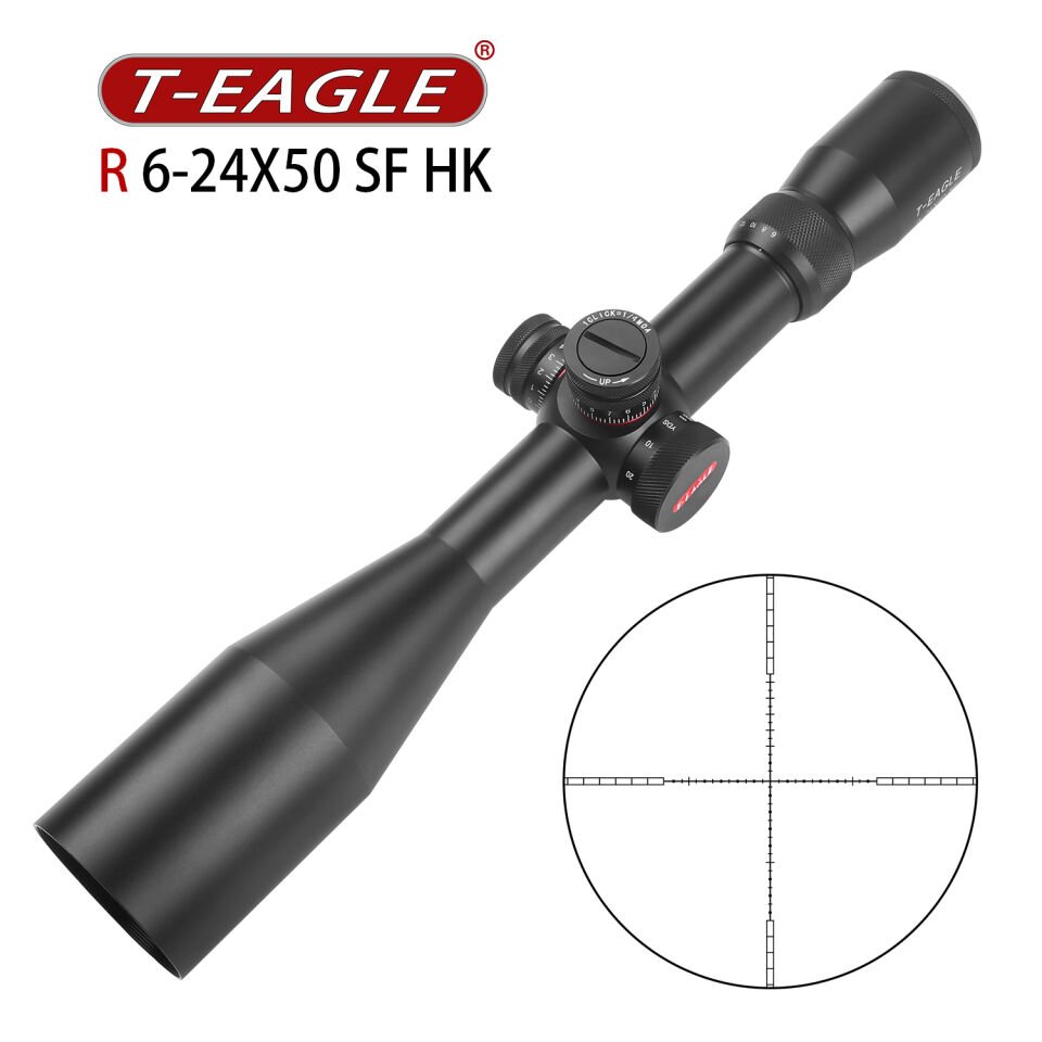 T-Eagle R6-24x50 SF HK Yandan Paralakslı Tüfek Dürbünü