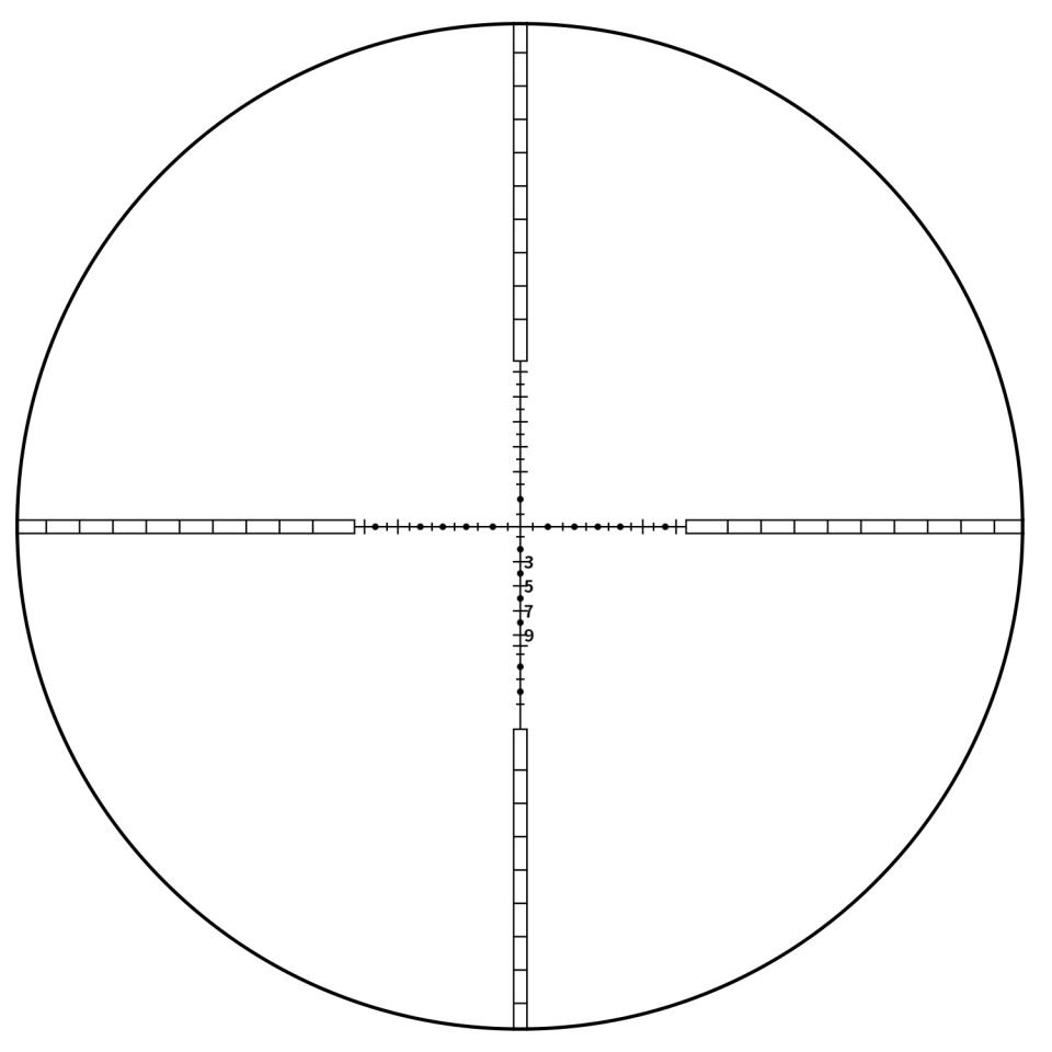 T-Eagle ER 1.2-6x24 IR HK Retikül Black LPVO Dürbün