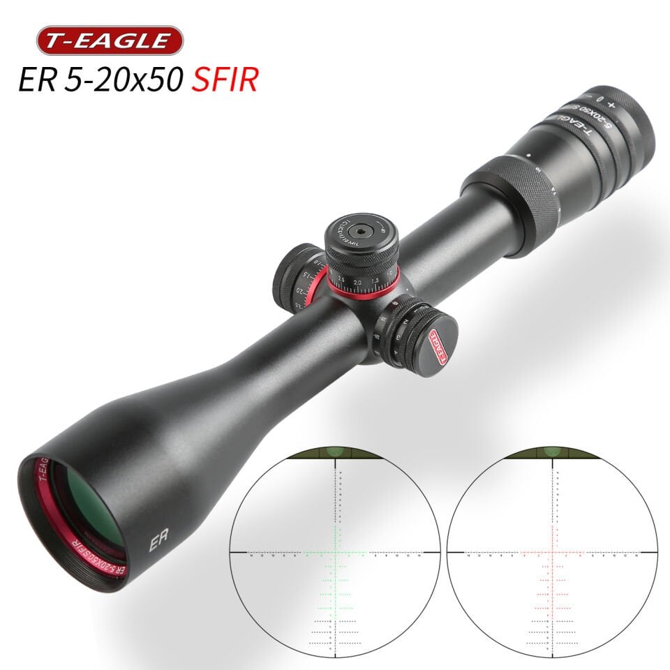 T-Eagle ER 5-20x50 SF IR Su Terazili Taktik Tüfek Dürbünü
