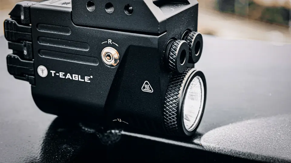 T-Eagle TL-2S Kompakt Çift Lazerli (Kırmızı/Yeşil) Taktik Fener Modülü