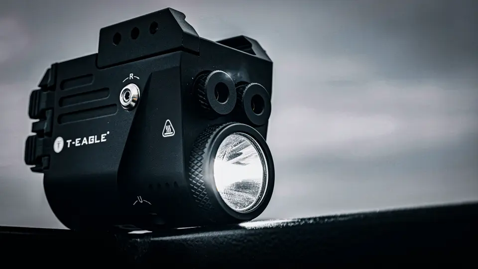 T-Eagle TL-2S Kompakt Çift Lazerli (Kırmızı/Yeşil) Taktik Fener Modülü