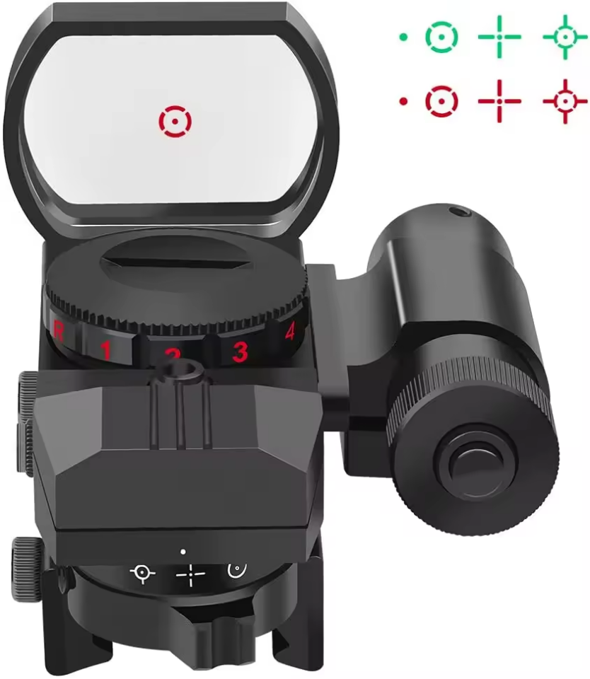 HD101B Taktik Açık Red Dot ve Kırmızı Lazer Kombinasyonu