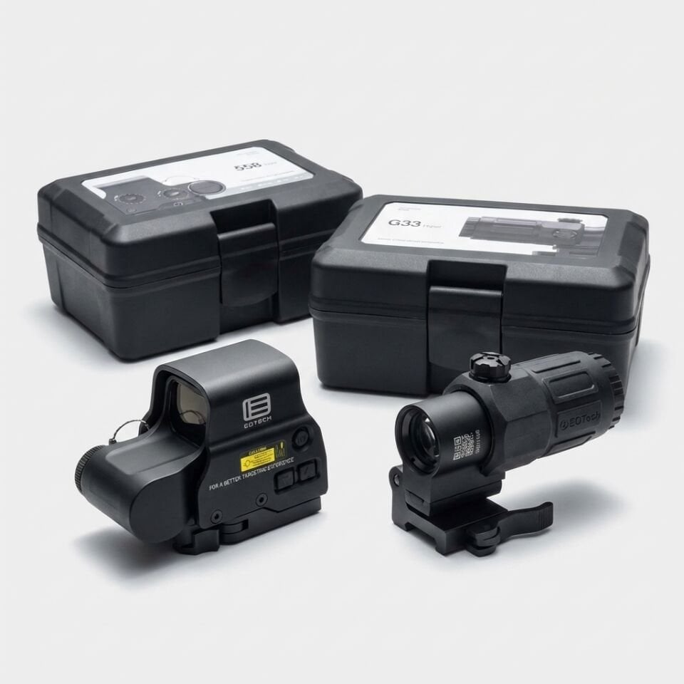 558 Serisi Taktik Red Dot ve G33 (3x Büyüteç) Katlanabilir Combo Set