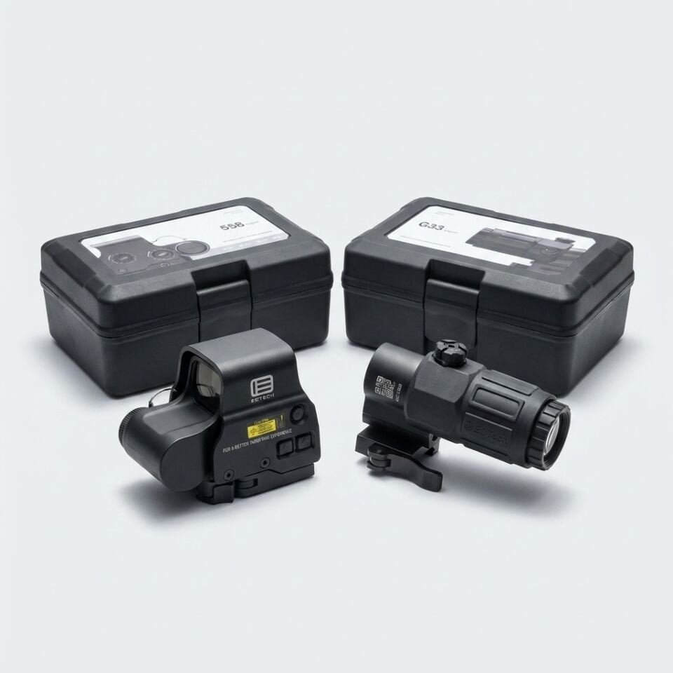 558 Serisi Taktik Red Dot ve G33 (3x Büyüteç) Katlanabilir Combo Set