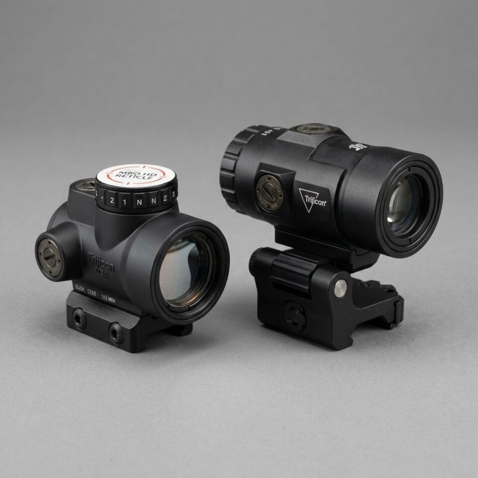 MRO HD Red Dot ve 3x Büyüteç (Magnifier) Taktik Combo Set