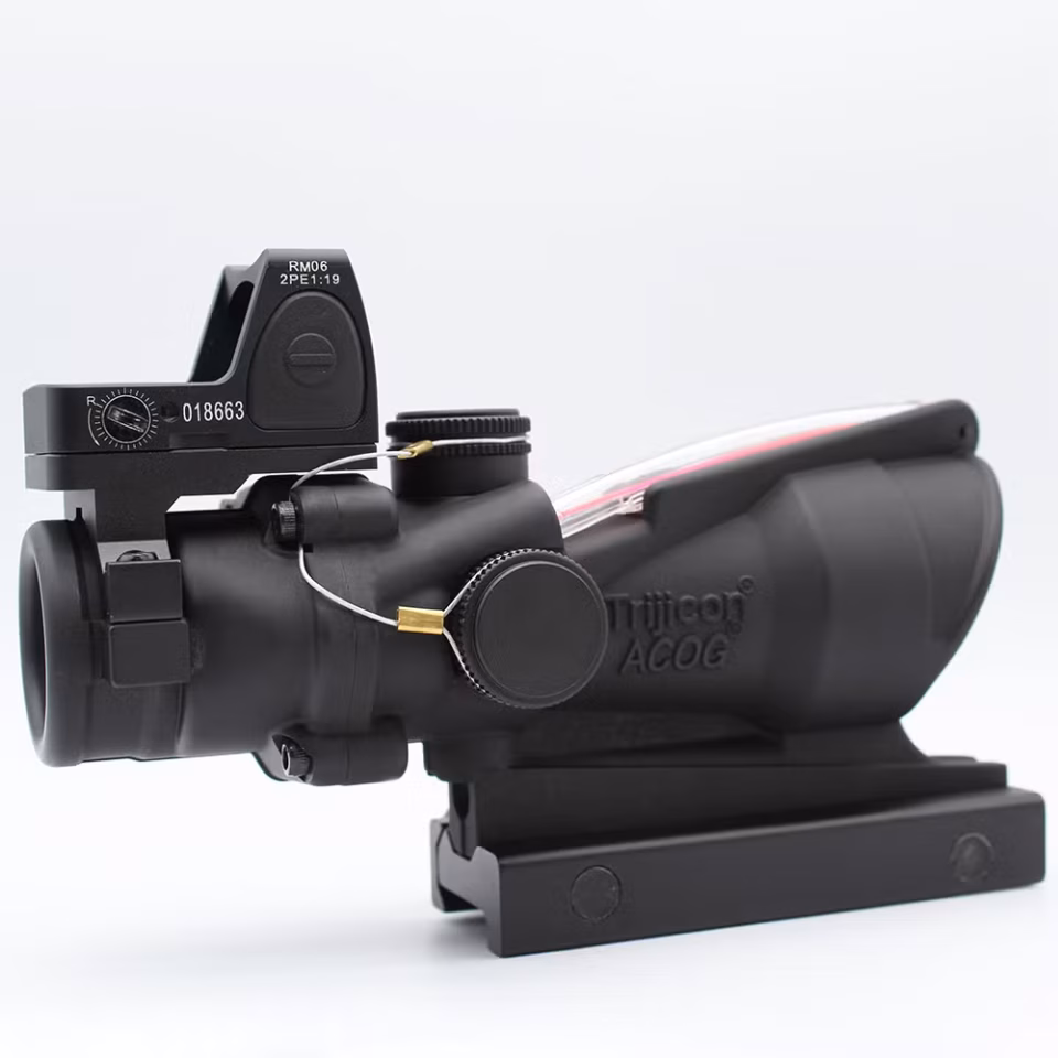 ACOG 4x32 Taktik Dürbün ve RMR Red Dot Combo (Red Fiber Optik)