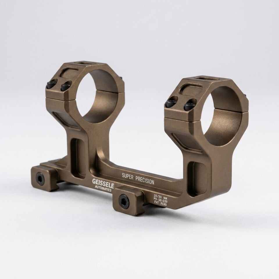 Geissele Tarzı AR-15 Super Precision Dürbün Montaj Ayağı (Tan/Çöl Rengi)