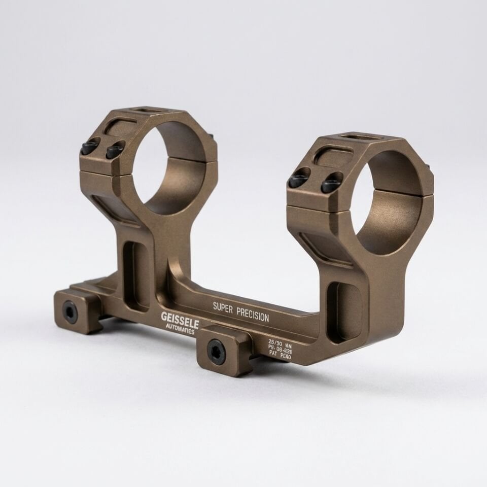 Geissele Tarzı AR-15 Super Precision Dürbün Montaj Ayağı (Tan/Çöl Rengi)