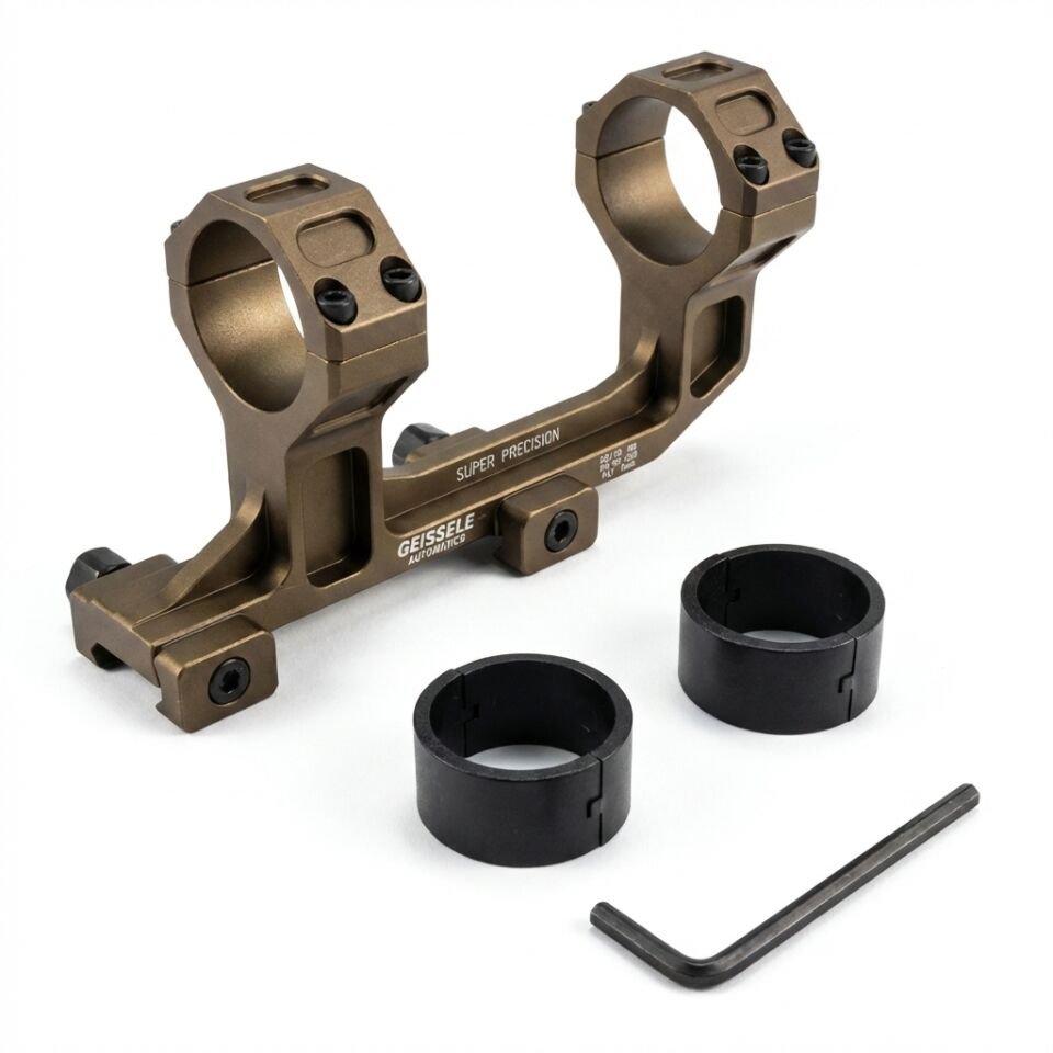 Geissele Tarzı AR-15 Super Precision Dürbün Montaj Ayağı (Tan/Çöl Rengi)