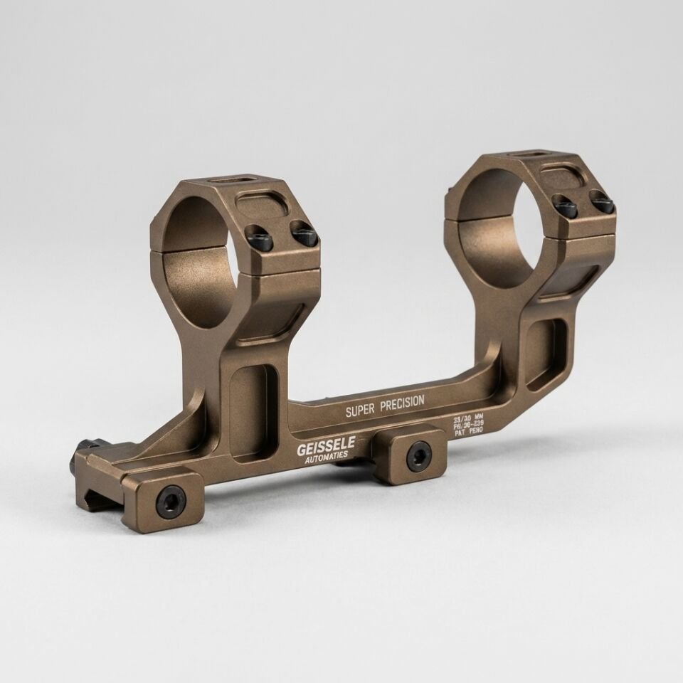 Geissele Tarzı AR-15 Super Precision Dürbün Montaj Ayağı (Tan/Çöl Rengi)