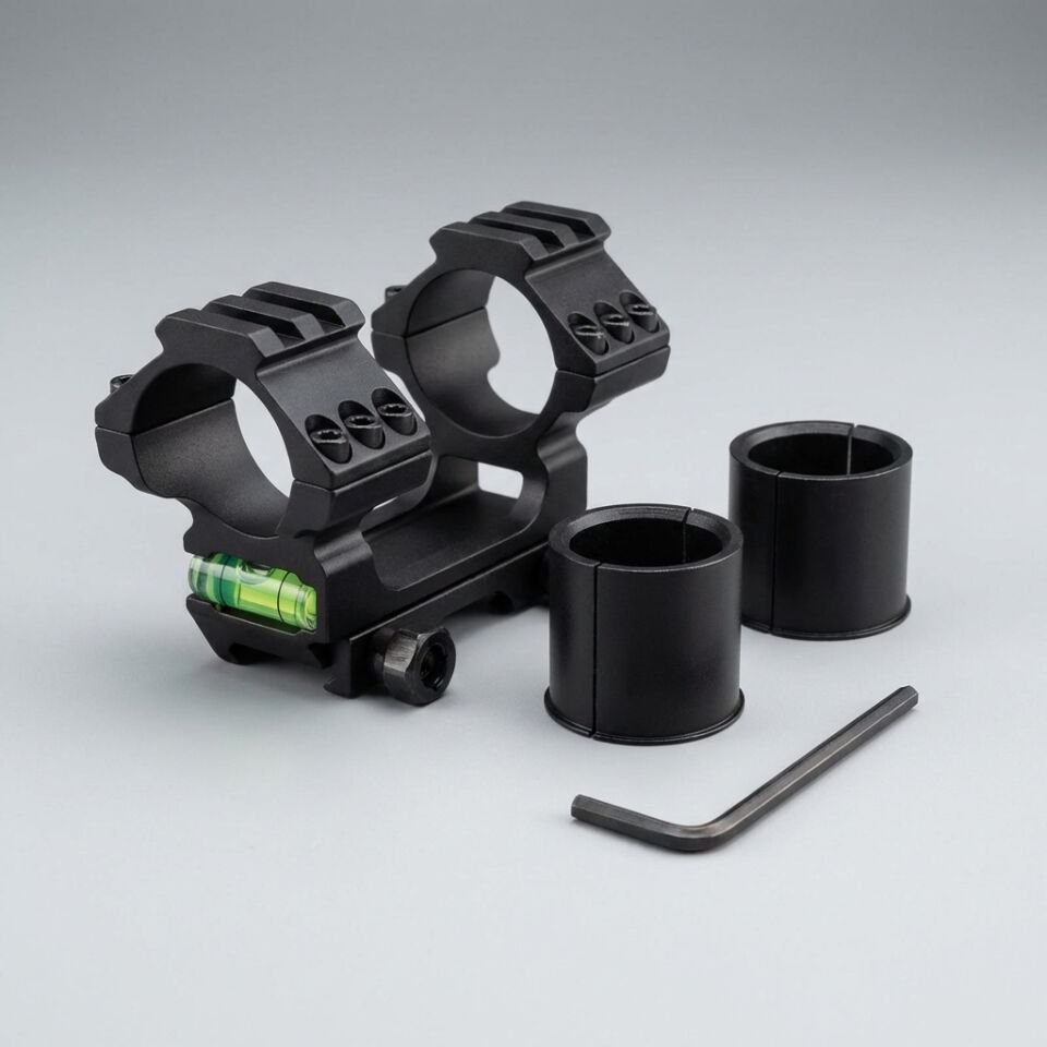 Y038 Taktik Tek Parça Dürbün Montaj Ayağı (Black)