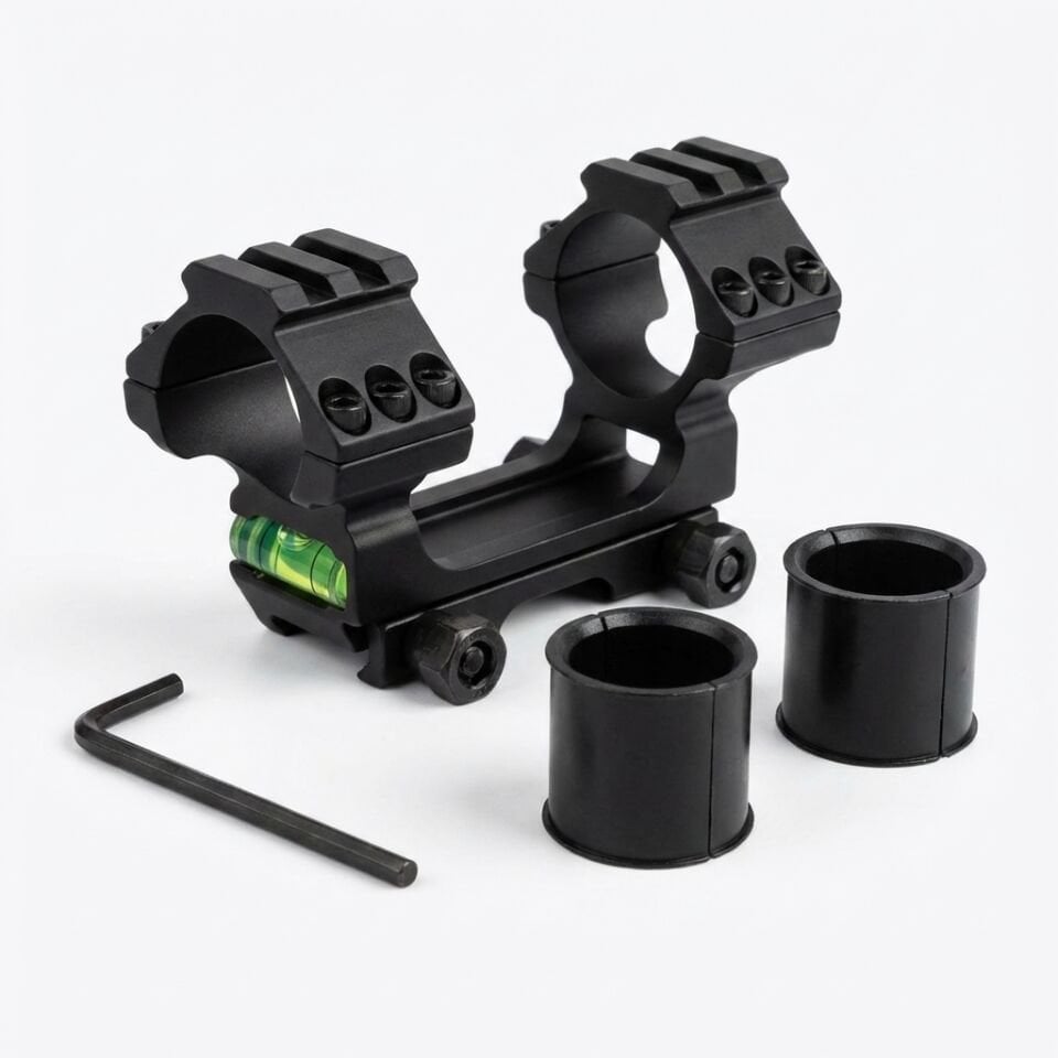 Y038 Taktik Tek Parça Dürbün Montaj Ayağı (Black)